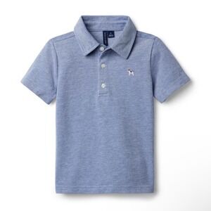 Janie and Jack Boys' Embroidered Pique Polo,‎ Blue